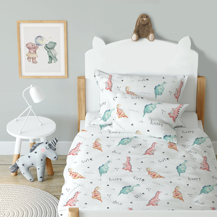 "Little Dino" Premium Kinderbettwäsche