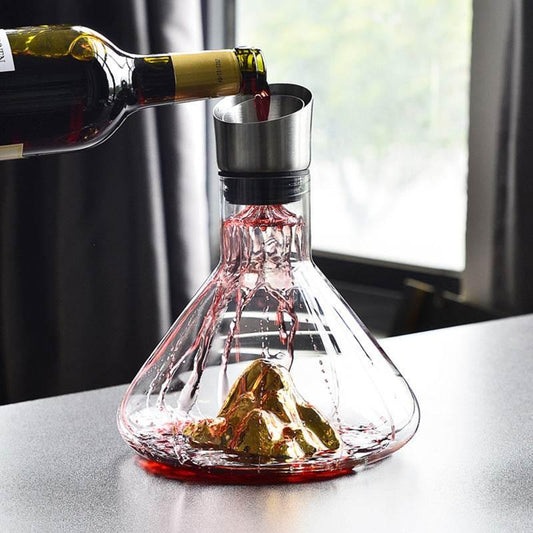 HELDENA Rotwein Dekanter aus Kristallglas 1500 bis 1800 ml für Wein und Dinnerabende