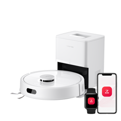 Roborock Q7 L5+ weißer Saugroboter mit RockDock Plus Absaugstation