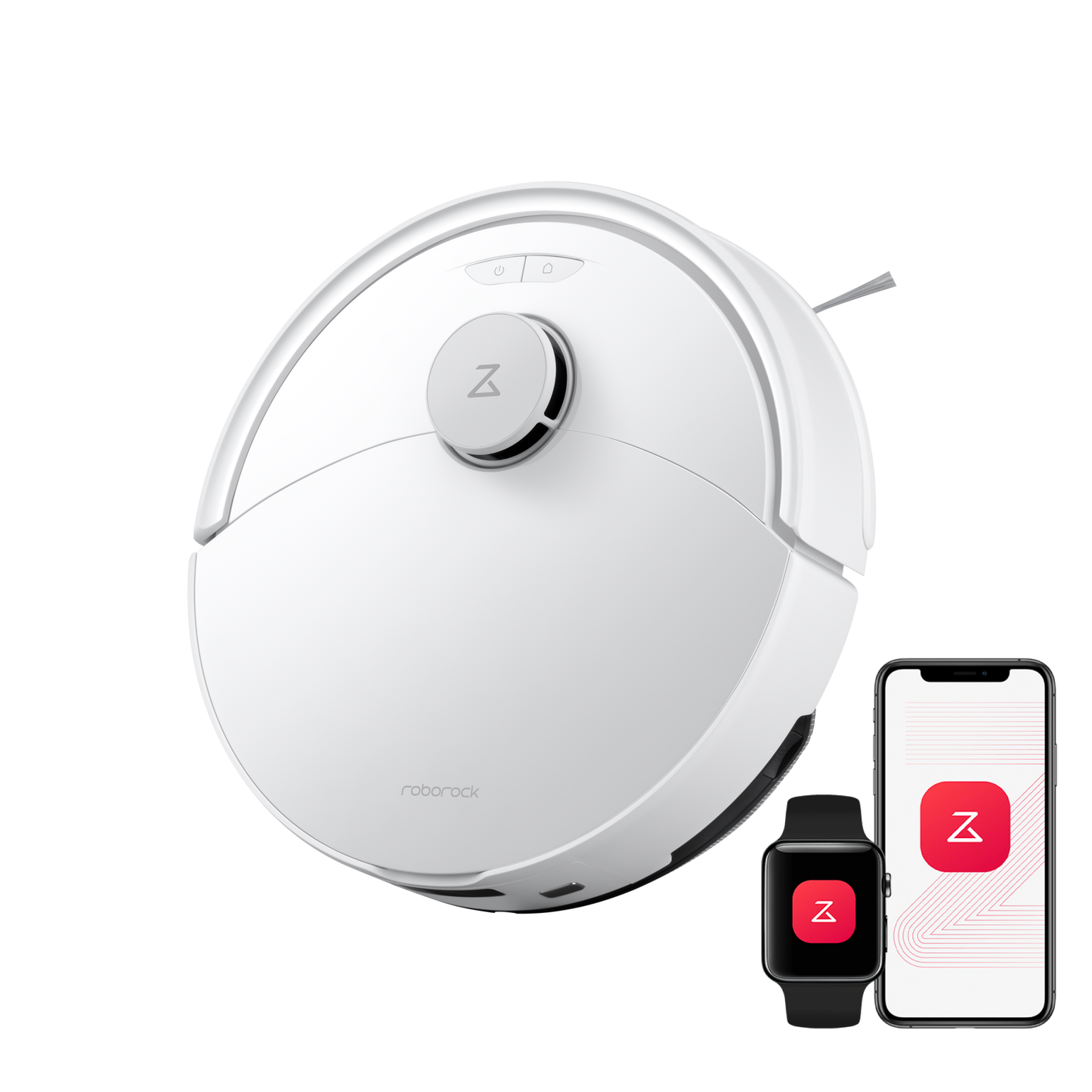 Roborock Q10 X5 weißer Saugroboter mit Ladestation für Hartboden und Teppich