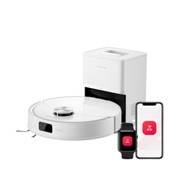 Roborock Q10 S5+ schwarzer Saugroboter mit RockDock Plus Absaugstation