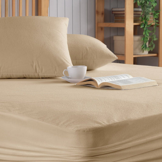 Wasserdichter Matratzenschoner für Matratzen aus Mikrofaser – Pamukkale Powder, Braun