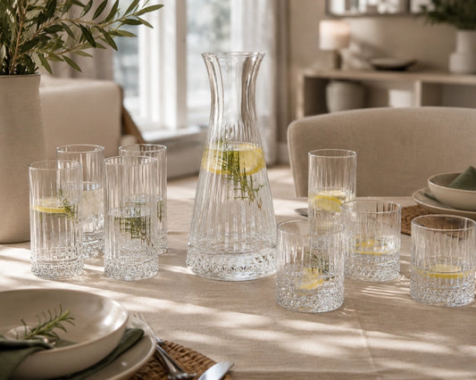 Pasabahce Elysia Longdrinkgläser und Whiskygläser im eleganten Facetten-Design