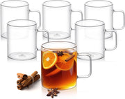 Wilmax Glastasse 500 ml 6er-Set Transparent Borosilikatglas