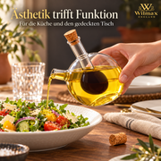 Wilmax Öl- und Essigflasche 300/60 ml Transparent Glas – Anwendungs- oder Detailansicht; Lieferumfang: 1 Stück