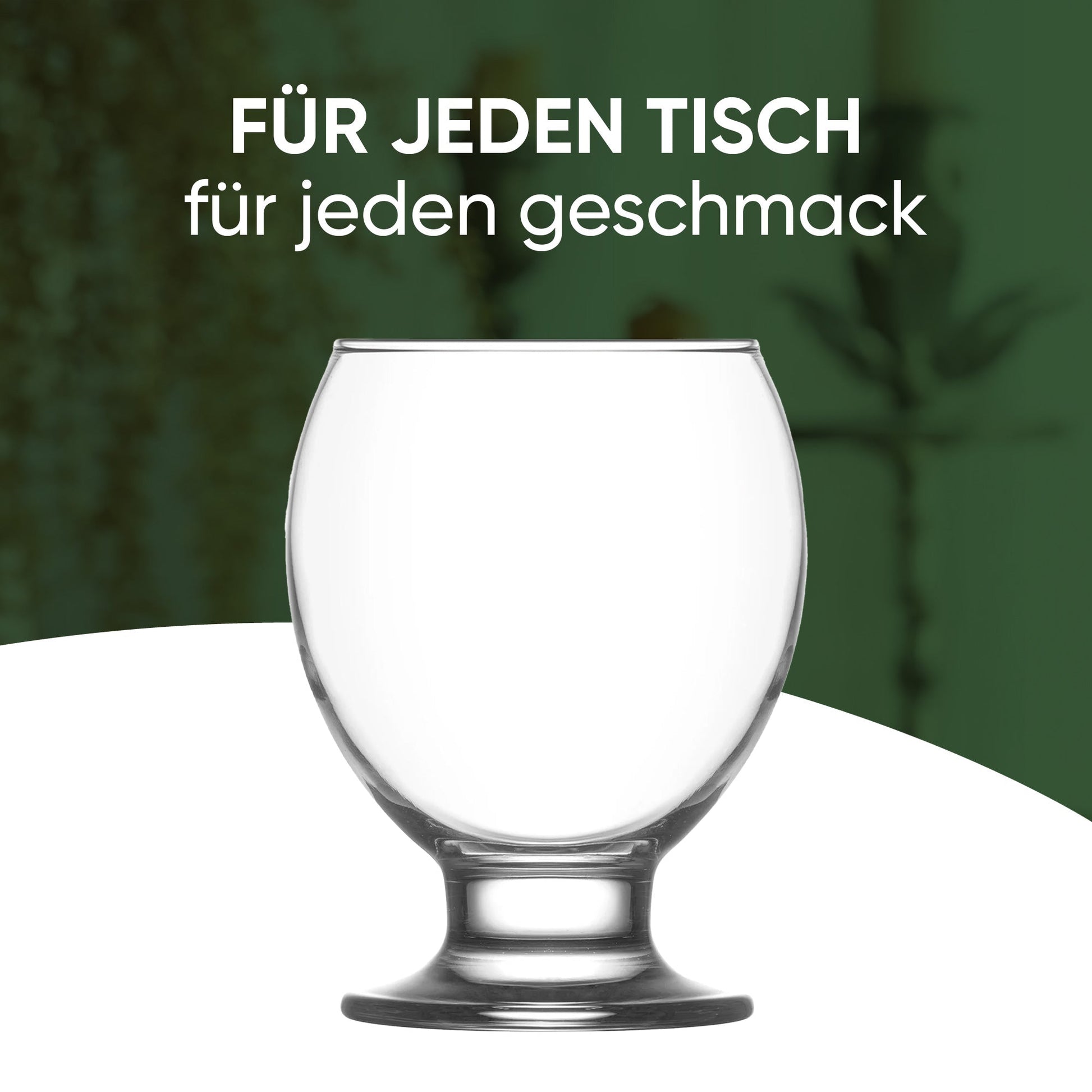 LAV Nectar 280 ml Detailansicht transparentes Klarglas für Alltag