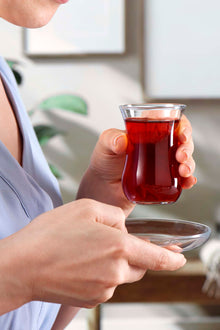 Pasabahce Üsküdar Teeglas 120 ml Rillenmuster für türkischen Çay