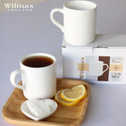 Wilmax Becher 320 ml 2er-Set Weiß Porzellan – Anwendungs- oder Detailansicht; Lieferumfang: 2 Stück