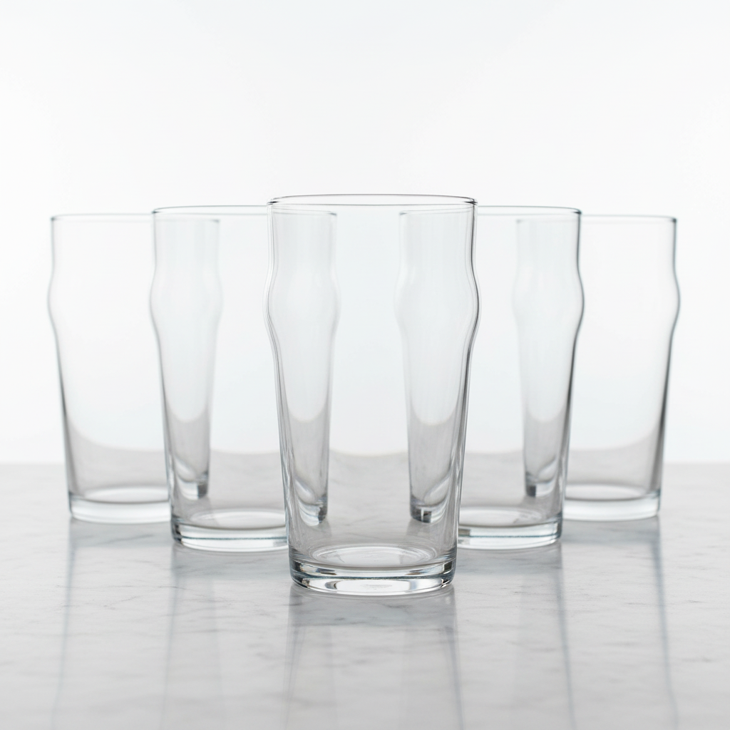 Klassische Pint Biergläser 570 ml für Bier Ale Lager Radler und Gartenparty