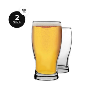 HELDENA Belek Biergläser 580 ml – 2er Set aus Glas