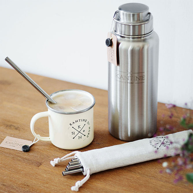 Isolierflasche Milkman 1 L in schlichtem Design für Sport Outdoor und tägliches Pendeln