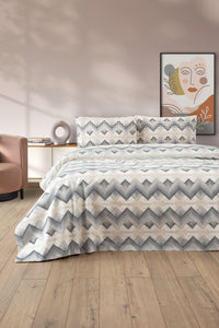 HELDENA LOVELY Bettwäsche-Set Schwarz 200×220 cm mit Spannbettlaken