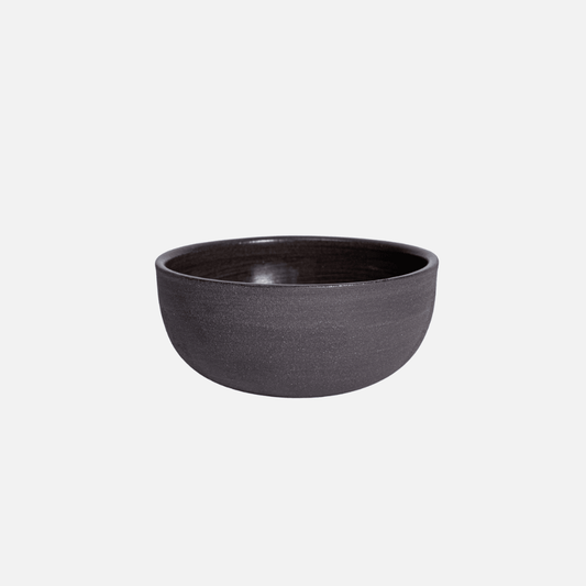 KUMO Cappuccino Tasse in Grau Schwarz aus handgemachter Keramik