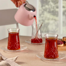 Timeless Teegläser 12er Set mit Untertassen für 6 Personen