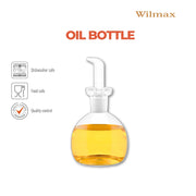Wilmax Ölflasche 500 ml Transparent Glas – Anwendungs- oder Detailansicht; Lieferumfang: 1 Stück
