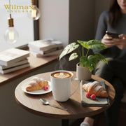 Wilmax Tasse 380 ml 2er-Set Weiß Porzellan – Anwendungs- oder Detailansicht; Lieferumfang: 2 Stück