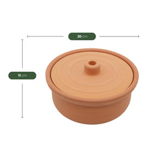 Terrakotta Topf 1350 ml für kleine Ofengerichte und Servieren