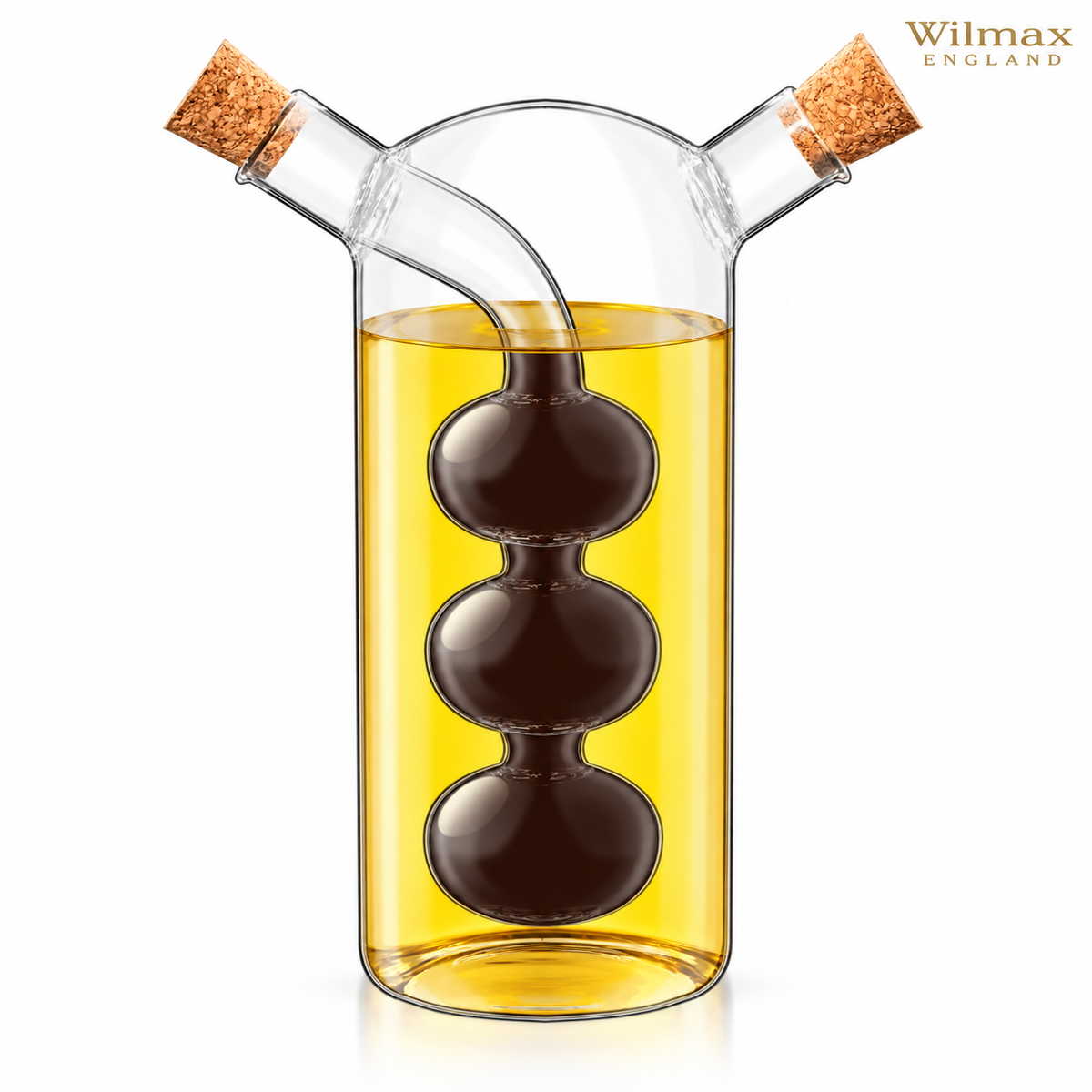 Wilmax Öl- und Essigflasche 300/60 ml Transparent Glas