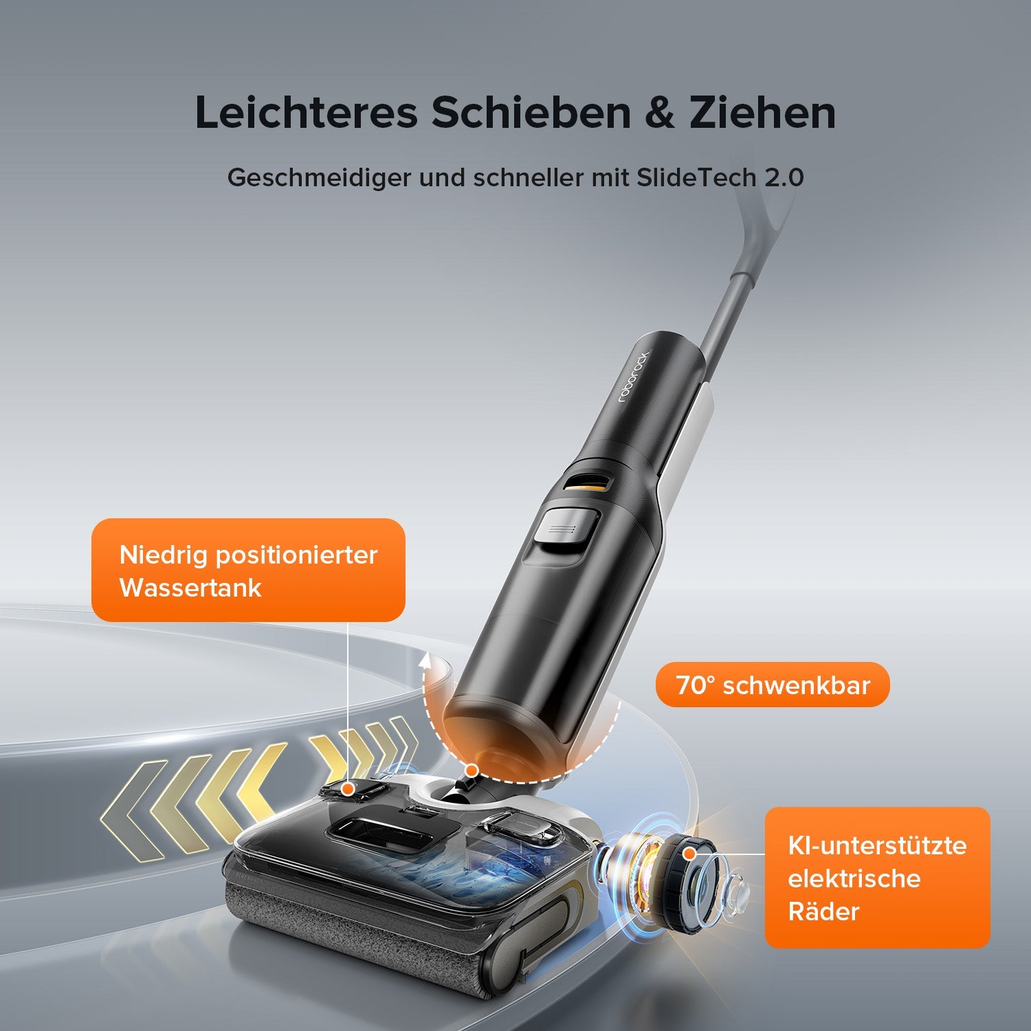 JawScrapers F25 ALT Walze keine Haarverhedderung Nahaufnahme
