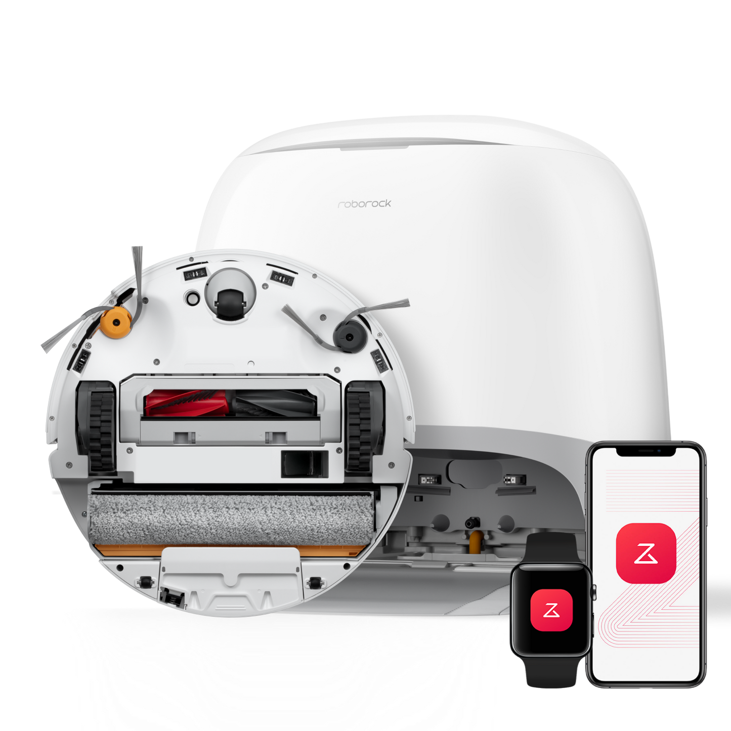 Roborock Qrevo Curv 2 Flow Saug- und Wischroboter mit Heißwasser-Station