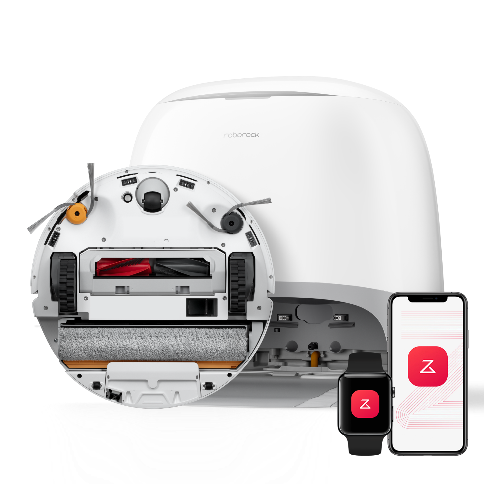 Roborock Qrevo Curv 2 Flow Saug- und Wischroboter mit Heißwasser-Station