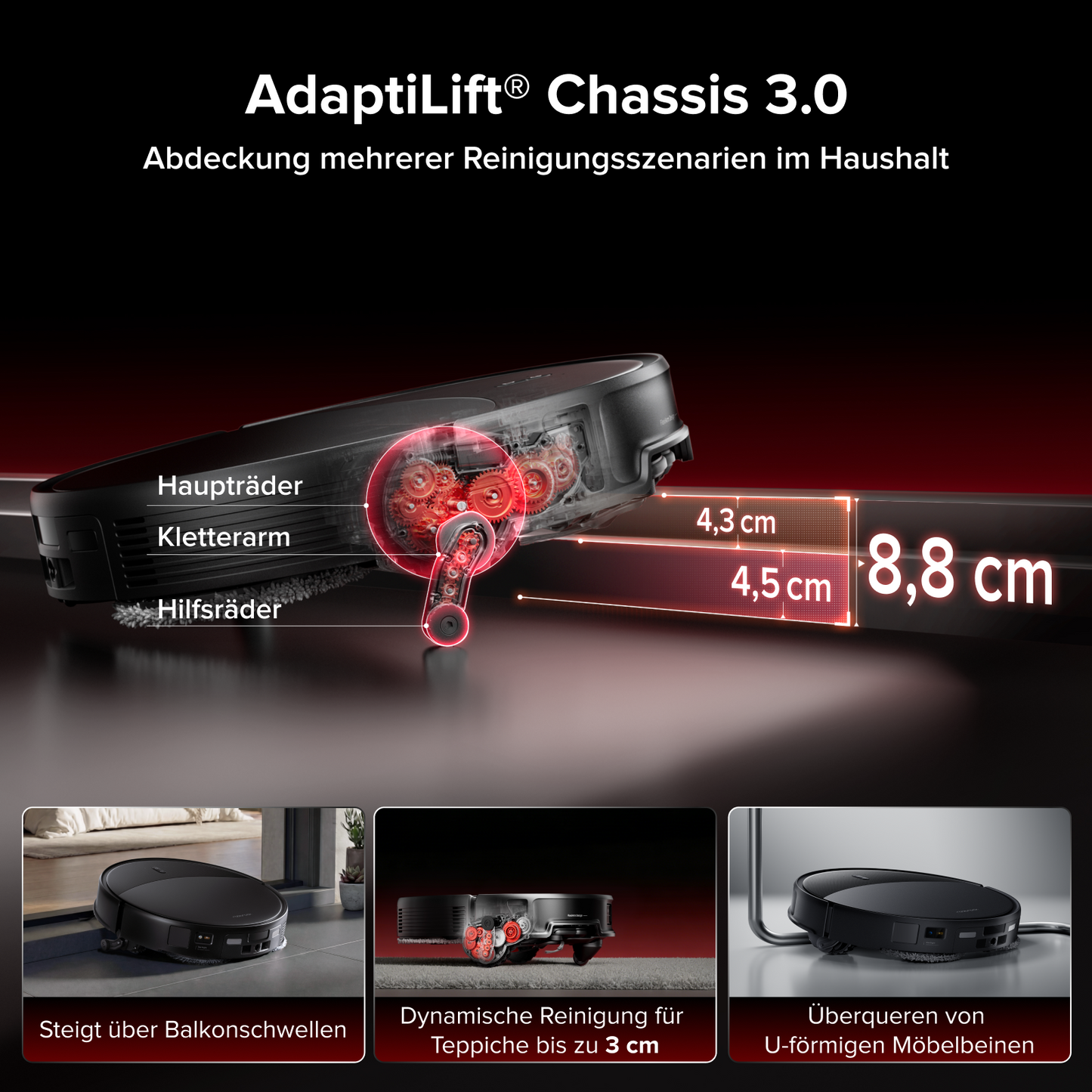 Roborock Saros 20 Saug- und Wischroboter mit RockDock-Station