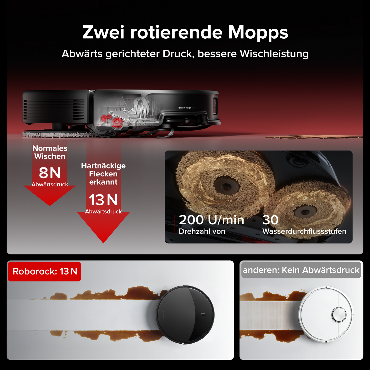Roborock Saros 20 Saug- und Wischroboter mit RockDock-Station