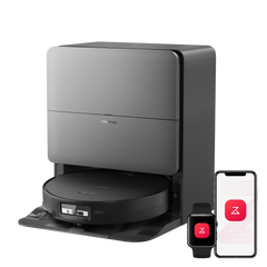 Roborock Saros 20 Sonic Saug- und Wischroboter in Schwarz mit RockDock-Station