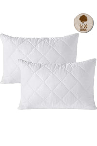 HELDENA Kissenschutz 2er-Set – Baumwolle mit Membran, 50×70 cm