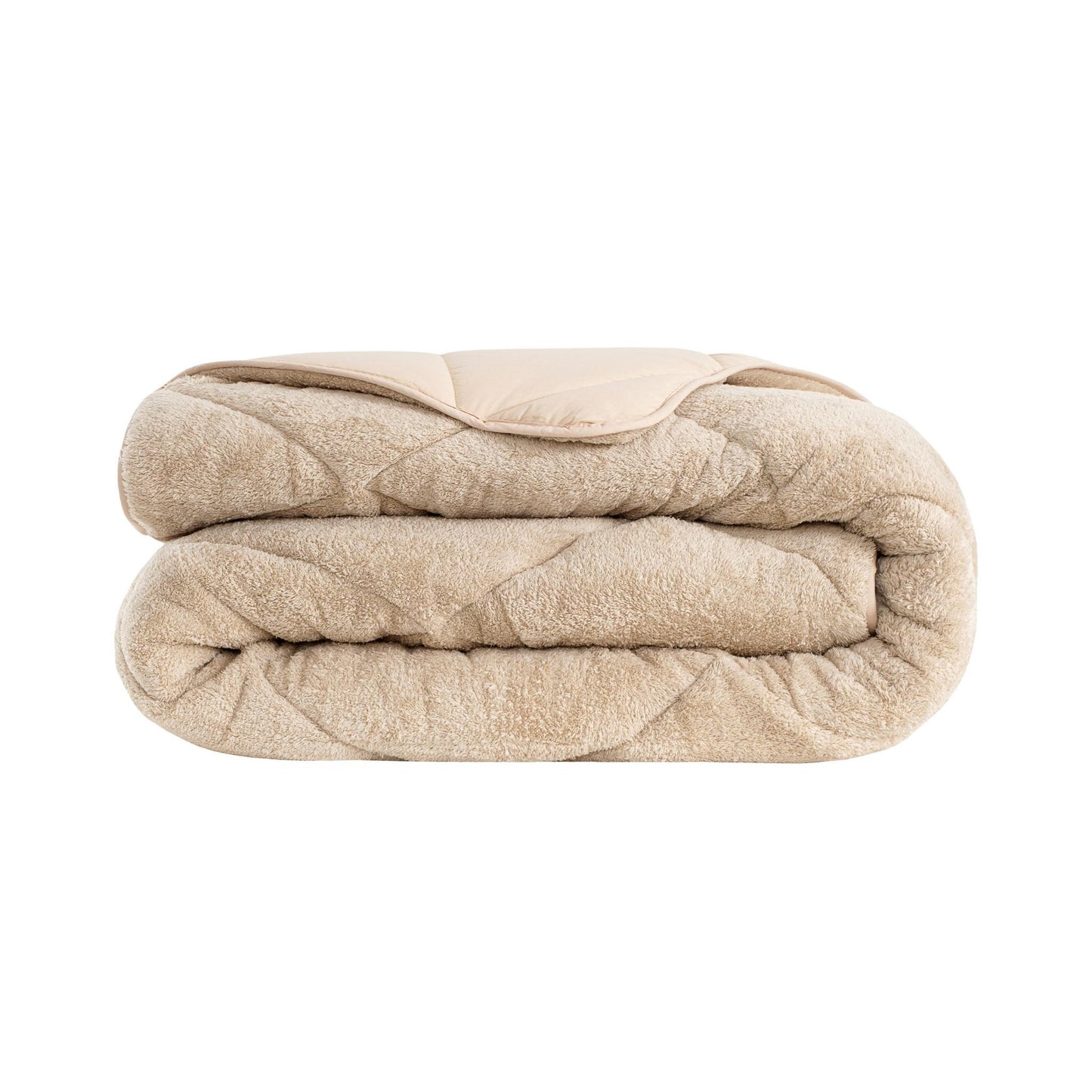 Beige Wellsoft Decke 220x240 maschinenwaschbar 30 Grad pflegeleicht
