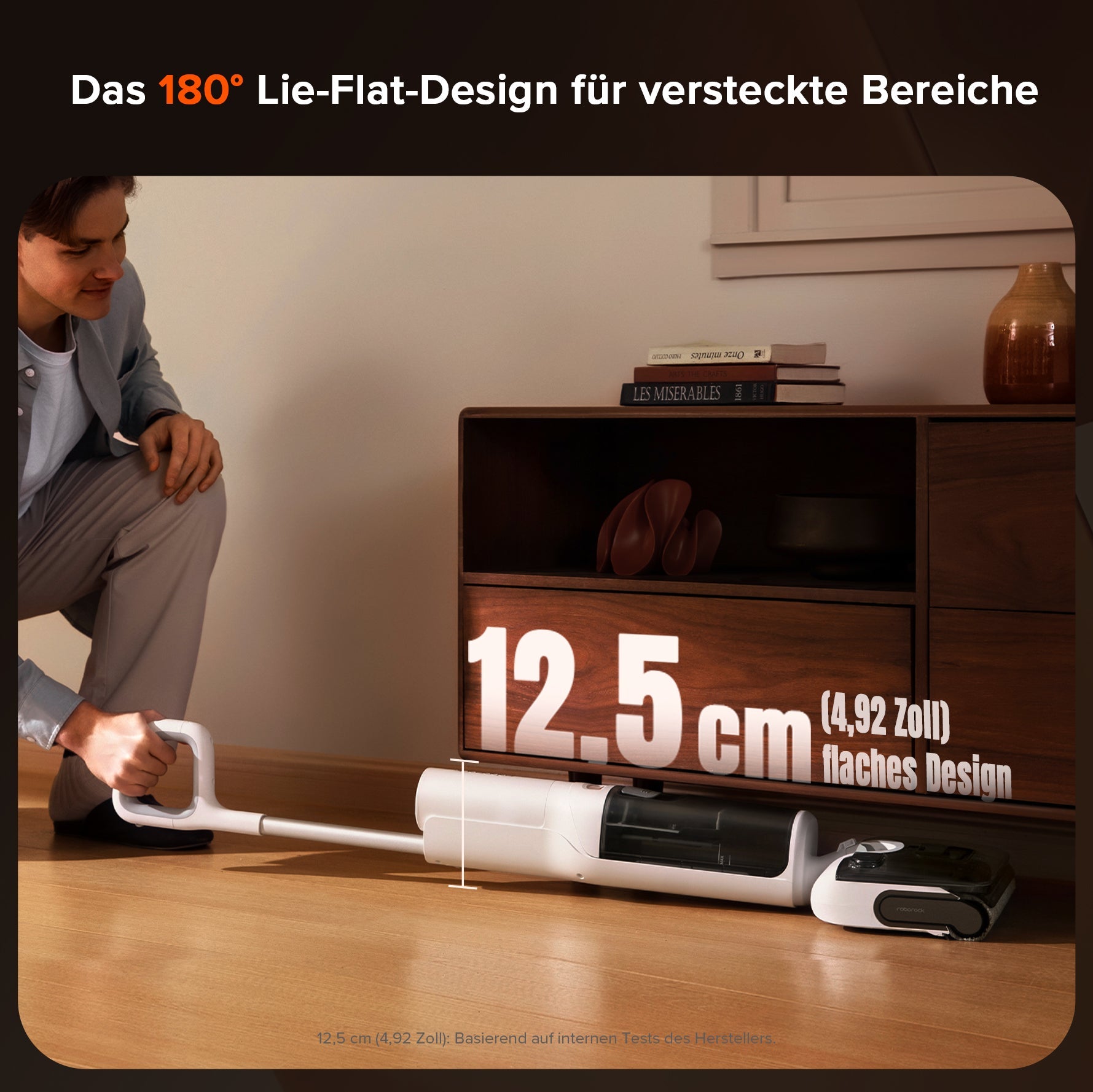 Selbstreinigungsstation F25 RT spült Walze automatisch nach Reinigung