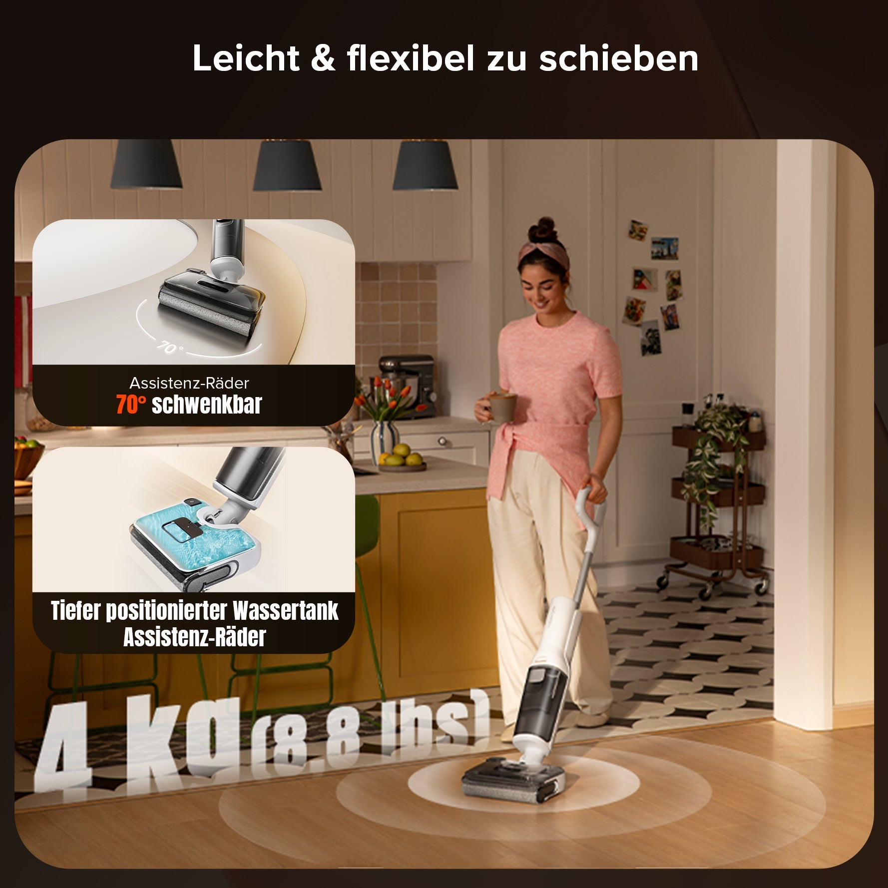 F25 RT Ladestation kompakt weiß für kleine Haushalte Budget-Wischsauger
