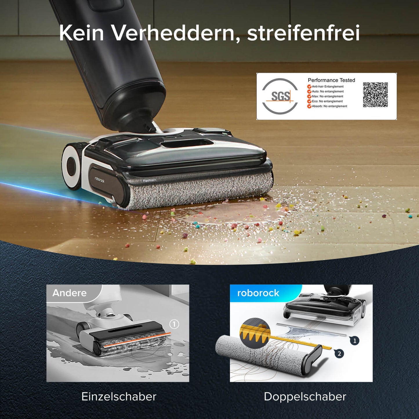 F25 XT SlideTech Antriebsräder mühelos führen auf Hartboden