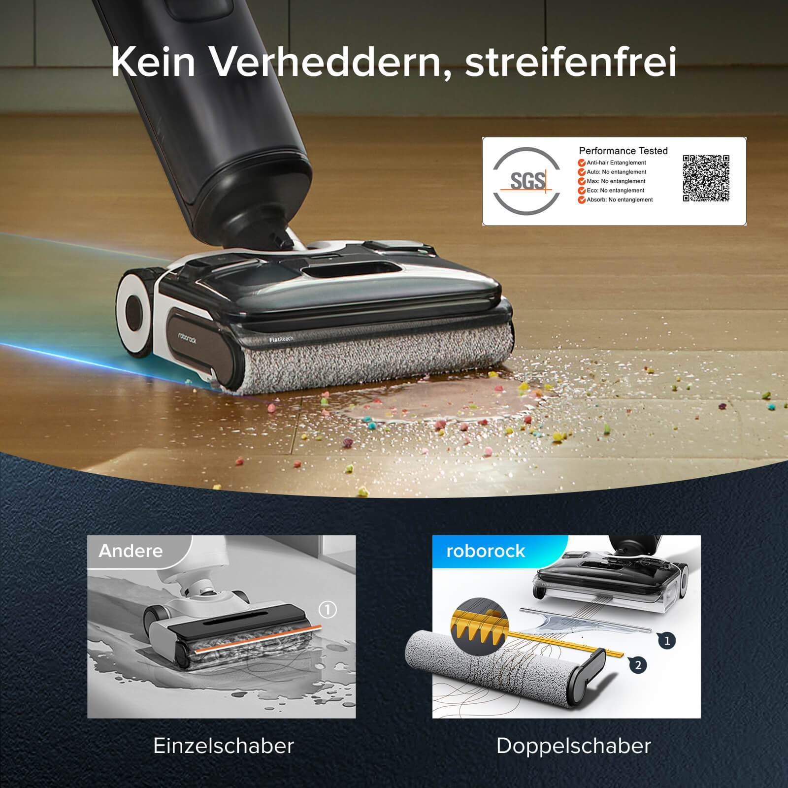F25 XT SlideTech Antriebsräder mühelos führen auf Hartboden