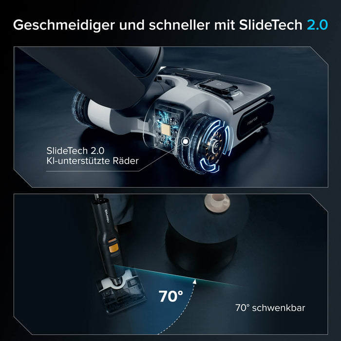 F25 XT 180° Flachdesign reinigt unter Möbeln und Sofas problemlos