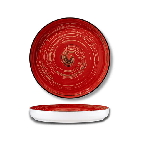 Wilmax Teller 28 cm Rot Porzellan