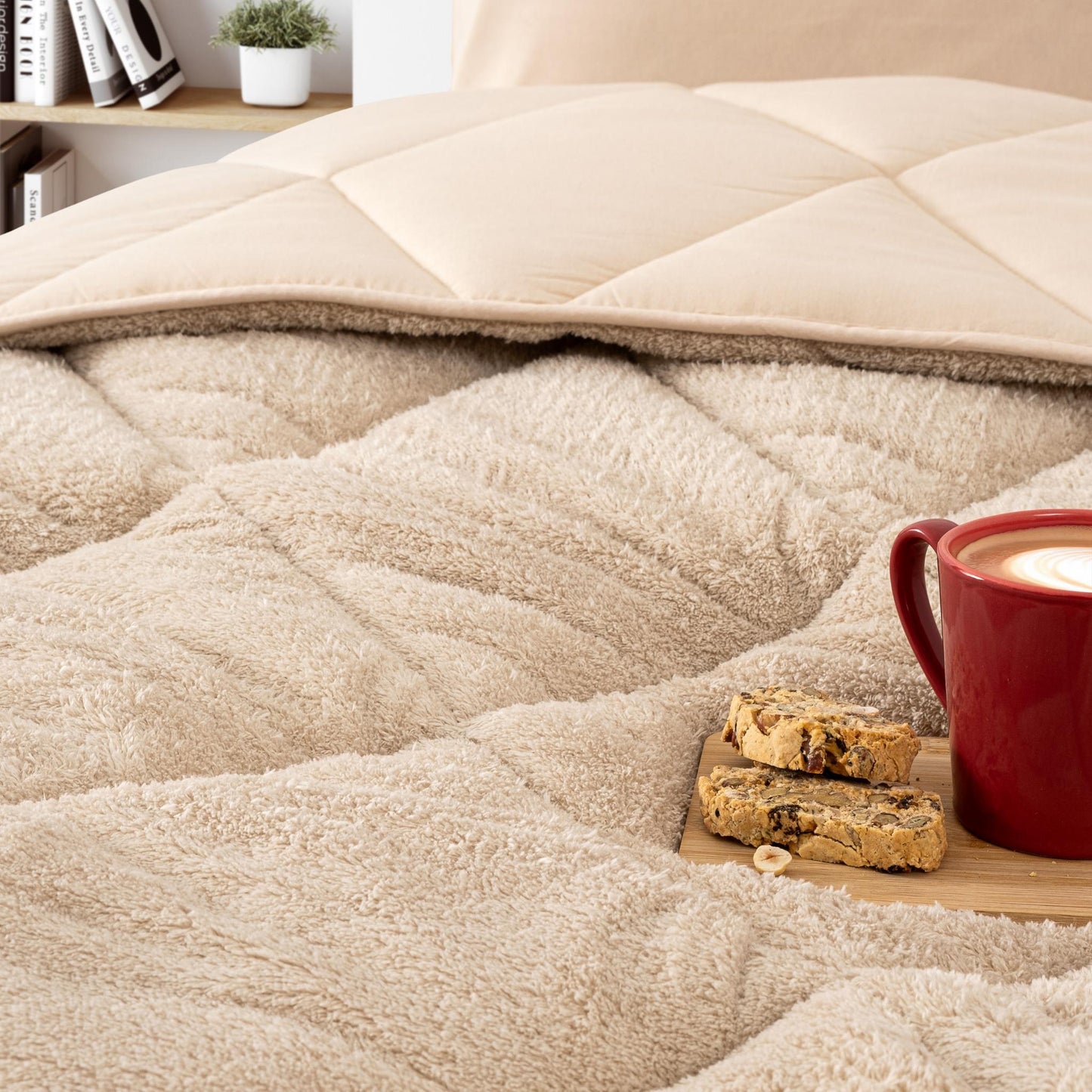 Wellsoft Bettdecke Beige 220x240 300gm² Schlafzimmer Erdtöne