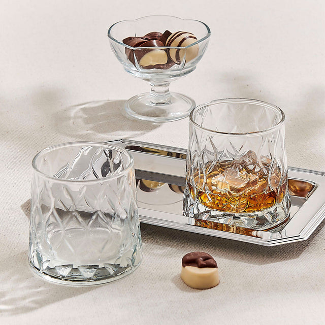 HELDENA Leafy Longdrinkglas und Whiskyglas – Setansicht