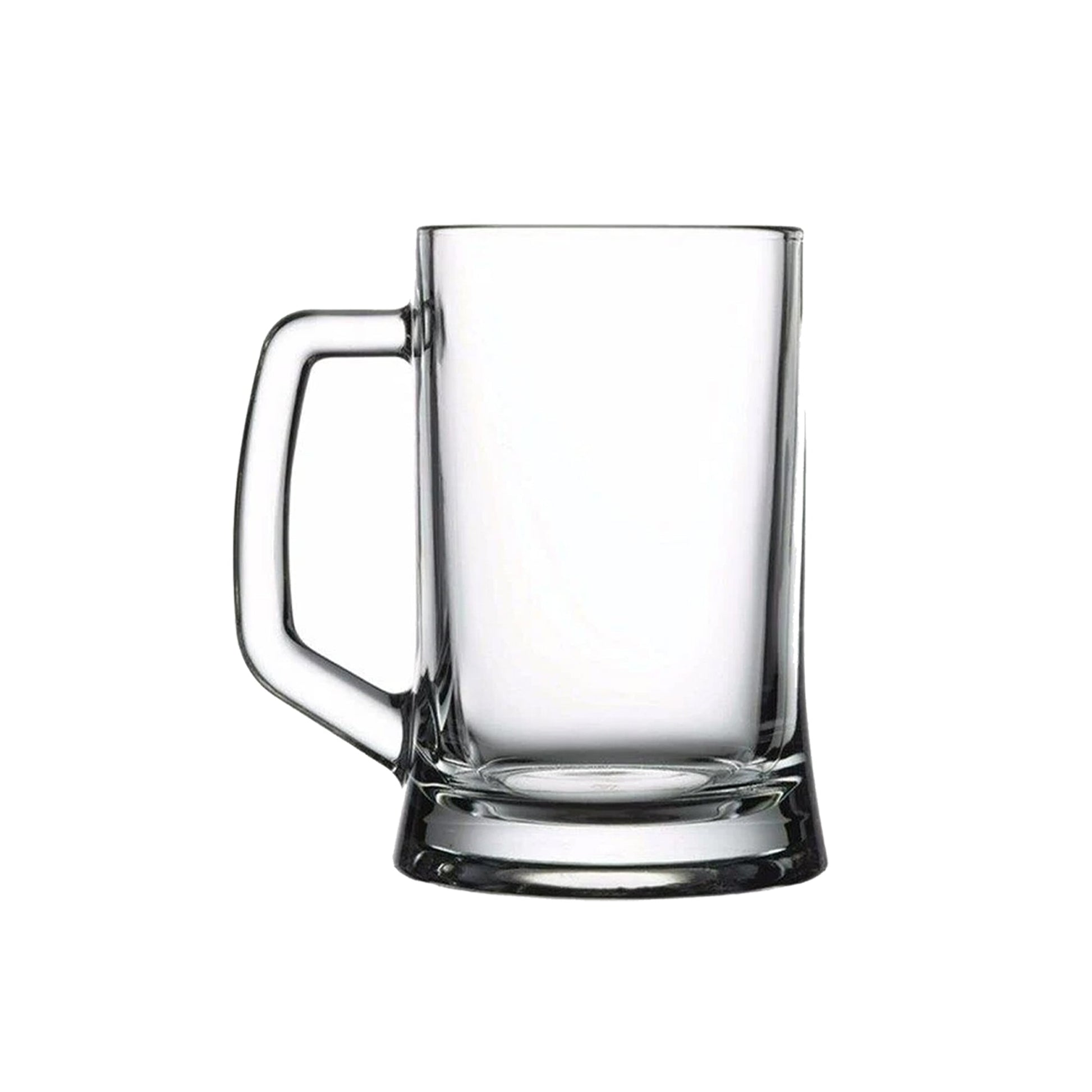 Einzelner transparenter Bierkrug 660 ml mit stabilem Henkel von Pasabahce