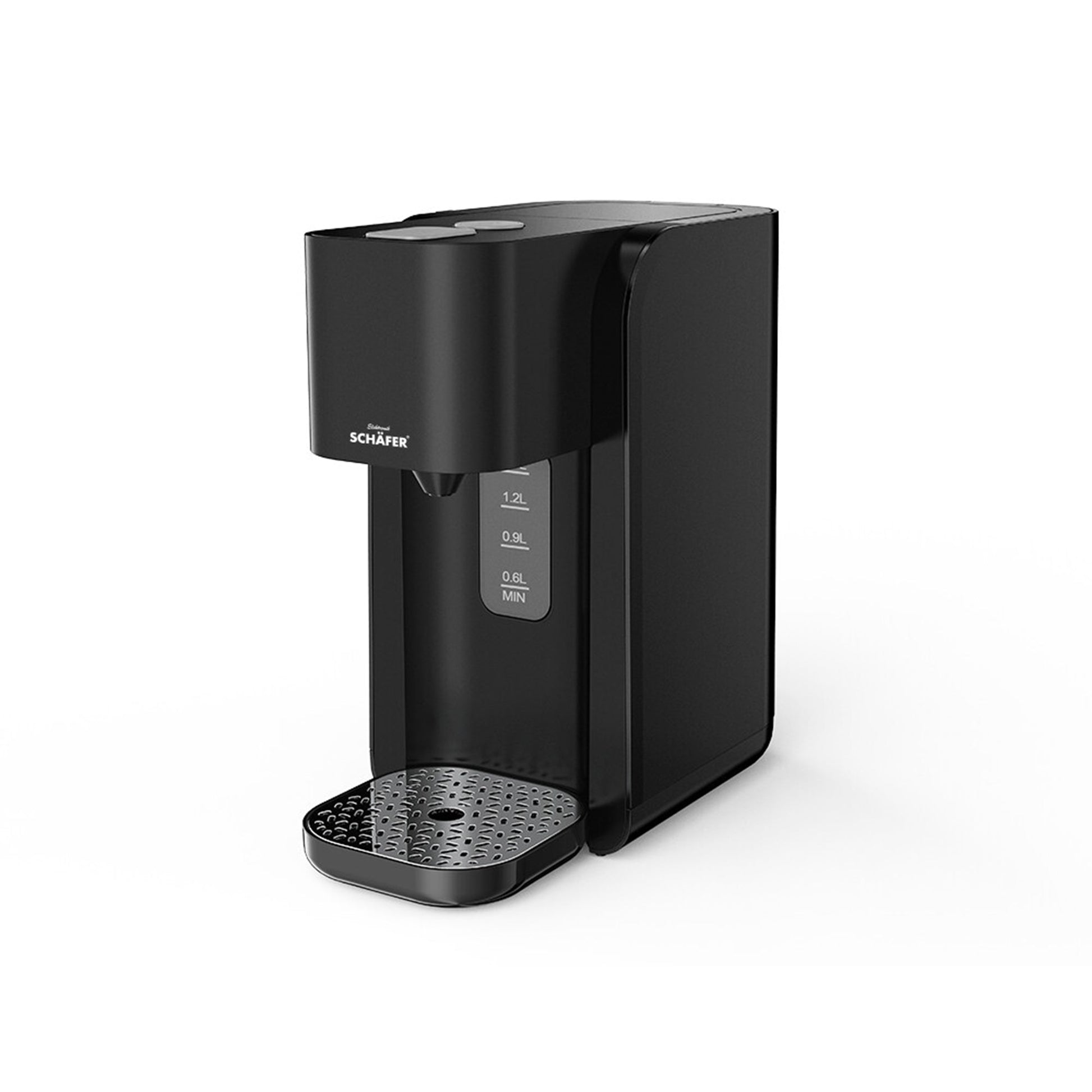 Schaefer Heisswasserspender 1.5 L Schwarz fuer sofortiges heisses Wasser