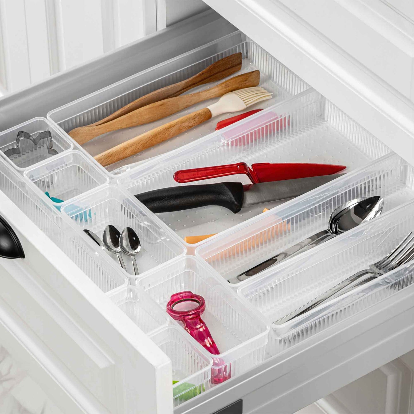 CRALEX Nero Organizer Detailansicht Schublade transparent platzsparend