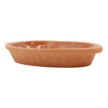 Glasierte Terrakotta Auflaufform 600 ml – Innenansicht für direktes Servieren