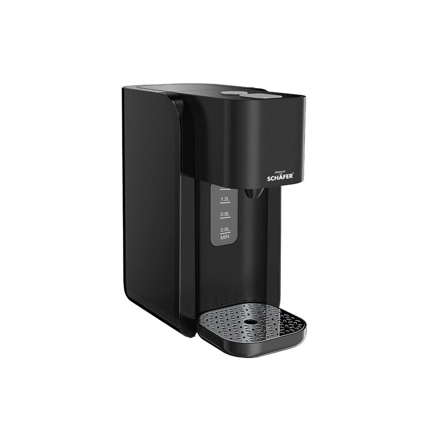 Schäfer Heißwasserspender 1,5 L – Schwarz Instant-Warmwasser | HELDENA