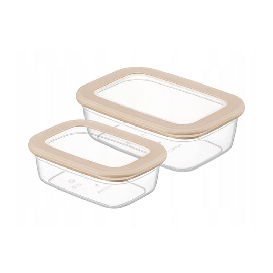 CRALEX Tosca Lebensmittelbehälter Beige für Snacks und Reste