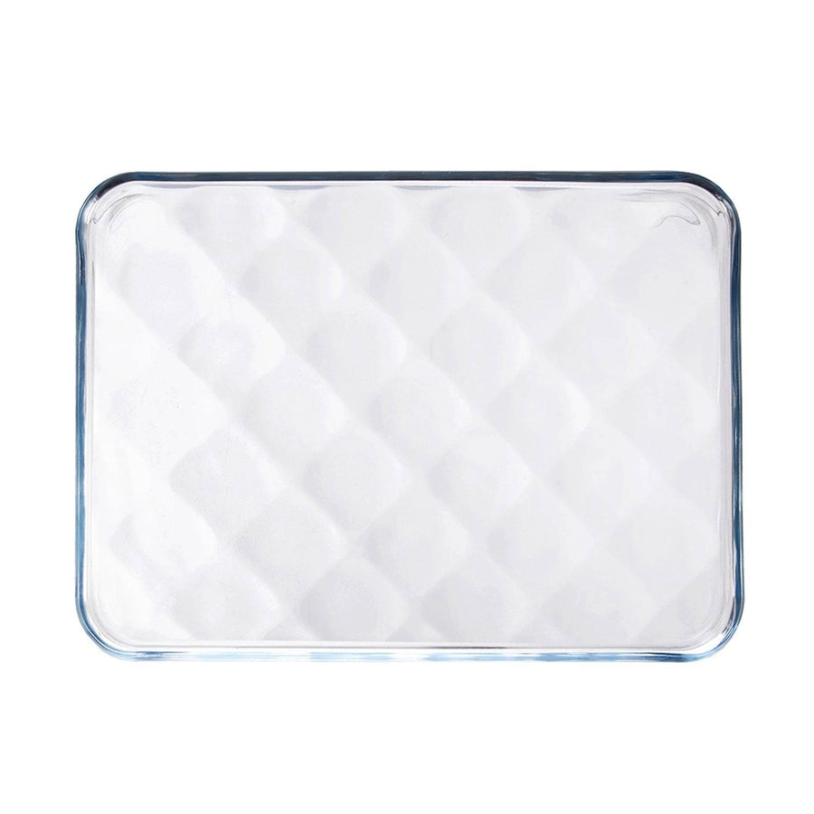 HELDENA Borcam flache Glas-Auflaufform 1025 ml, 32 × 25 cm