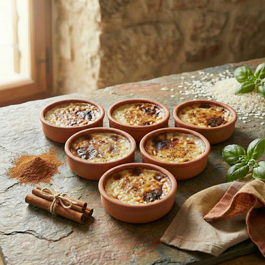 HELDENA Terrakotta Schalen 6er Set 250 ml glasiert für Tapas und Mezze