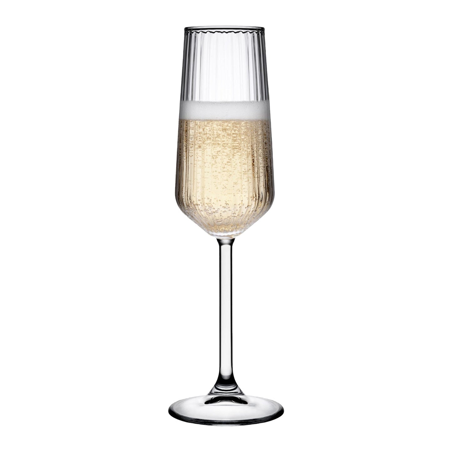 Sechs HELDENA Focus Champagnergläser 195 ml transparent für festliche Anlässe