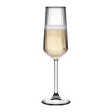 Sechs HELDENA Focus Champagnergläser 195 ml transparent für festliche Anlässe