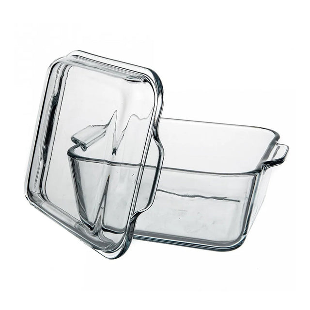 HELDENA Auflaufform aus Glas 1000 ml mit passendem Deckel