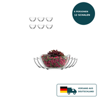 HELDENA Glasschalen 12-tlg. – 6×65 ml und 6×310 ml
